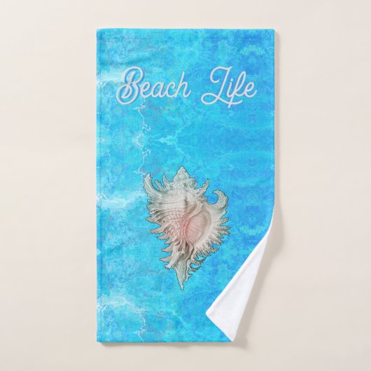Conch Shell "Beach Life" (Serviette à main)