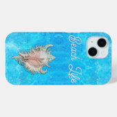 Conch Shell "Beach Life" Case-Mate iPhone Case (Achterkant (horizontaal))