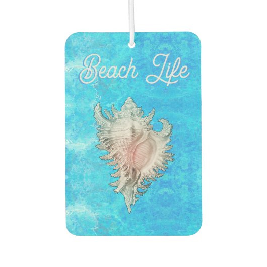Conch Shell "Beach Life" Luchtverfrisser (Voorkant)