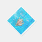 Conch Shell "Beach Life" Servet (Hoek)