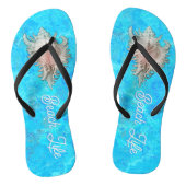 Conch Shell "Beach Life" Teenslippers (Voetbed)