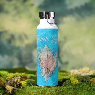 Conch Shell "Beach Life" Waterfles