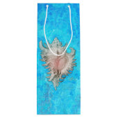 Conch Shell "Beach Life" Wijn Cadeautas (Achterkant)