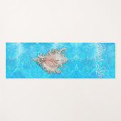 Conch Shell "Beach Life" Yogamat (Voorkant (horizontaal))