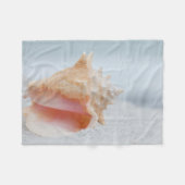 Conch Shell Fleece Deken (Voorkant (Horizontaal))
