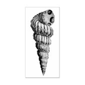 Conch Shell naar rechts Rubber Art Stamp Rubberstempel (Afrduk)