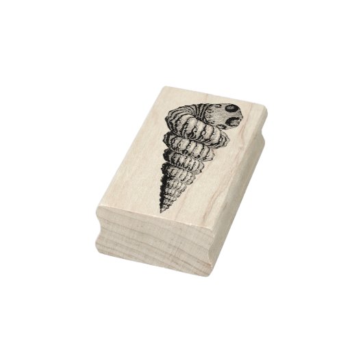 Conch Shell naar rechts Rubber Art Stamp Rubberstempel (Stempel)