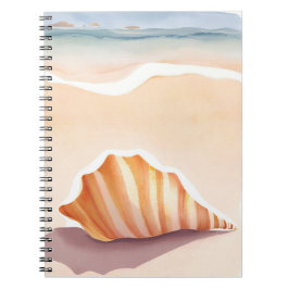 Conch Shell | Ocean Seashell Coastal Beach Notitieboek
