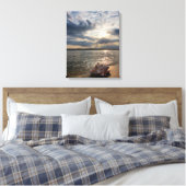 Conch Shell op strand | St. Augustinus, Fl Canvas Afdruk (Insitu (Slaapkamer))