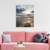 Conch Shell op strand | St. Augustinus, Fl Canvas Afdruk (Insitu (Woonkamer))