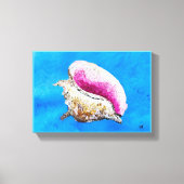 Conch Shell schilderij op doek Canvas Afdruk (Voorkant)