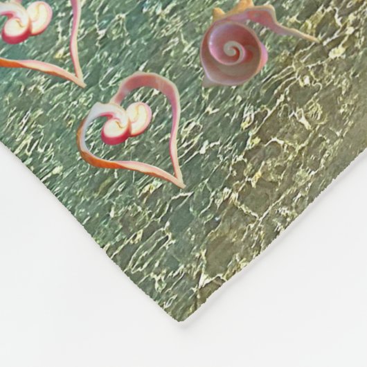 Conch Shell Sculpture Fleece Blanket (Hoek)