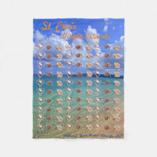 Conch Shell Sculpture Fleece Blanket Deken