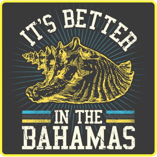 Conch Vacances Bahamas Sticker Cruise Bahamian (Devant)