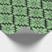 Concho Flower Pattern Light Green Cadeaupapier (Hoek)