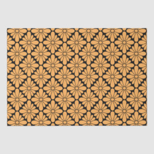 Concho Flower Pattern Marigold Tissuepapier