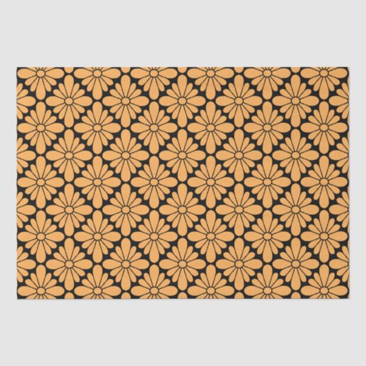 Concho Flower Pattern Marigold Tissuepapier (Voorkant)