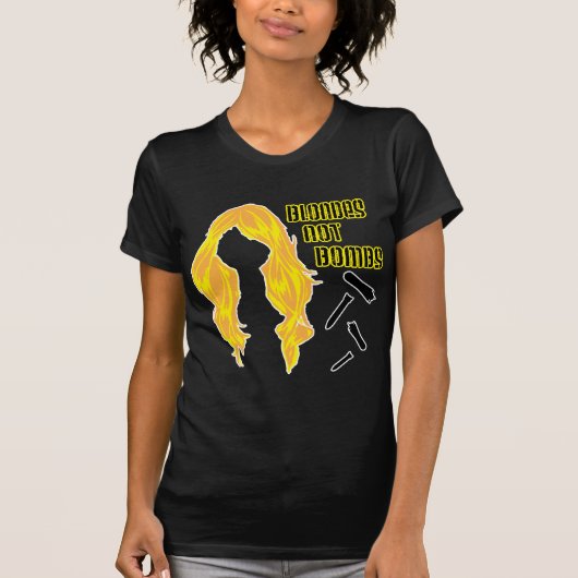 Conchords Blondes geen Bombs T-shirt (Voorkant)