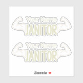 conciërge of conciërge-ontwerpfacilitatiemanager sticker (Vel)