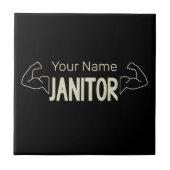 conciërge of conciërge-ontwerpfacilitatiemanager tegeltje (Voorkant)