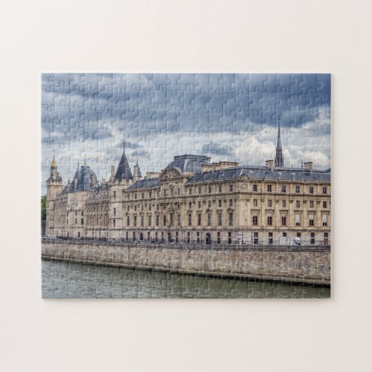 Conciergerie over de "le de la cite" in Parijs Legpuzzel (Horizontaal)