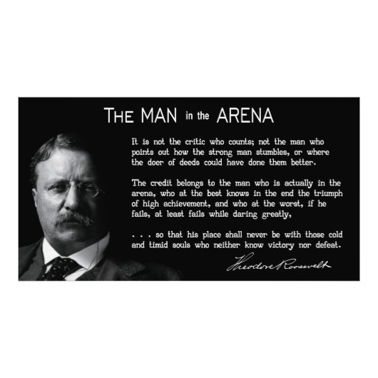 Concise MAN in ARENA Speech 1910 Foto Afdruk (Voorkant)