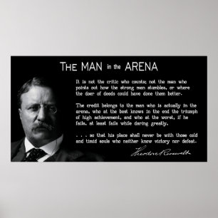 Concise MAN in ARENA Speech 1910 Poster