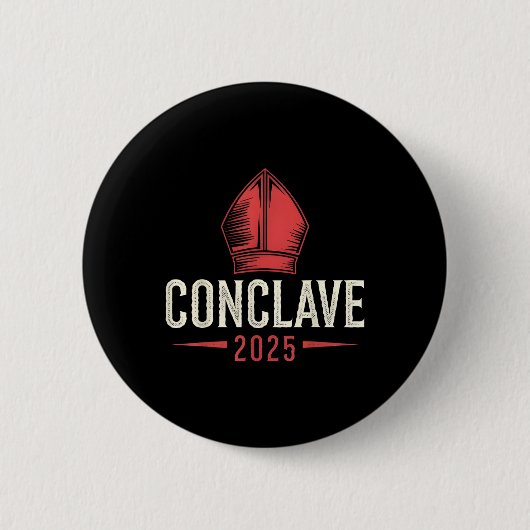 Conclaaf 2025 Pauselijk Conclaaf Ronde Button 5,7 Cm (Voorkant)
