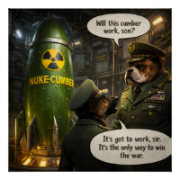Concombre l'arme ultime, affiche de satire drôle