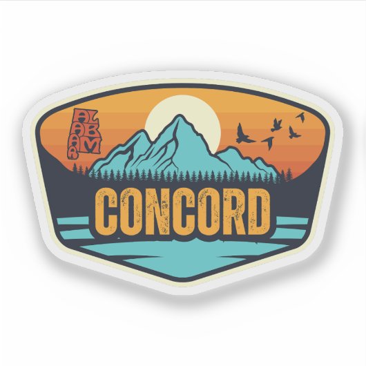 Concord, Alabama Sticker (Voorkant)