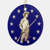 Concord Minuteman Keramisch Ornament (Links)