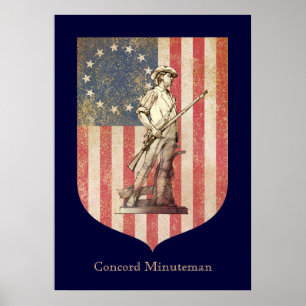 Concord Minuteman Poster