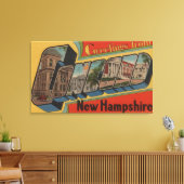 Concord, New Hampshire - Large Letter Scenes Canvas Afdruk (Insitu (Woonkamer))