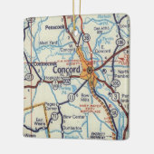 Concord NH  Map Keramisch Ornament (Links)