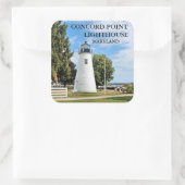 Concord Point Lighthouse, Maryland Square Stickers (Tas)