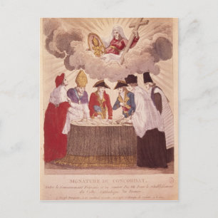 Concordaat tussen Napoleon en Paus Pius VII Briefkaart