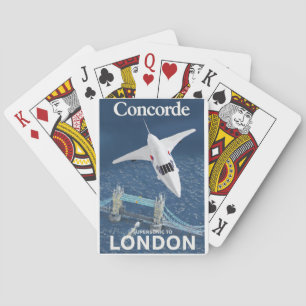 Concorde aan London Classic Plays Cards Pokerkaarten