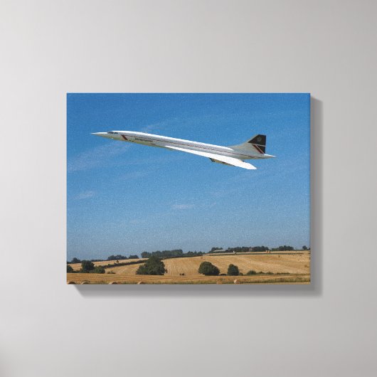 Concorde bij oogsttijd canvas afdruk (Voorkant)