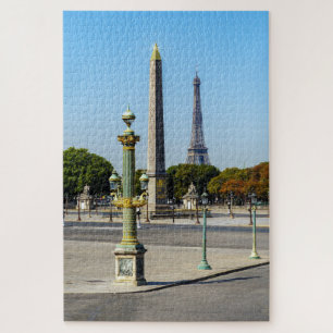 Concorde Luxor Obelisk en Eiffeltoren - Parijs Legpuzzel