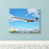 Concorde on Finals Canvas Afdruk (Insitu (Houten vloer))