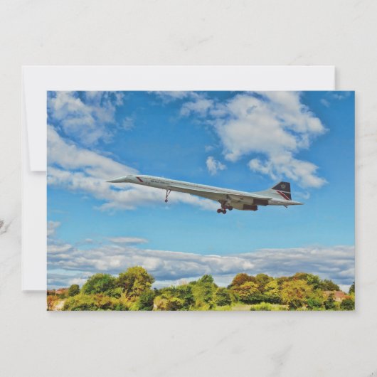 Concorde on Finals - Carte Plat (Devant)