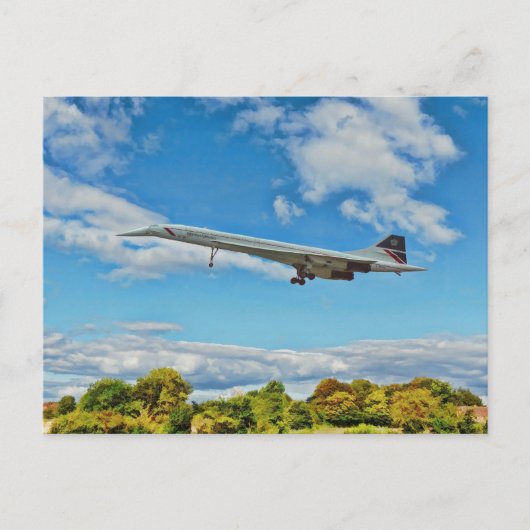 Concorde sur Finals Carte postale (Devant)