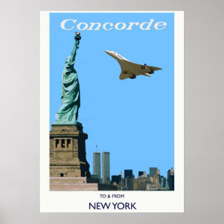 Concorde van New York Poster
