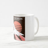 Concorde vintage vluchtreisposter koffiemok (Voorkant rechts)