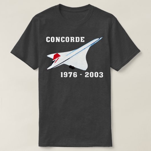 Concorde-vliegtuig T-shirt (Design voorkant)