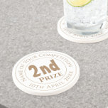 Concours 2e prix Dessous de verre de trophée<br><div class="desc">Prix de la Compétition Trophée pour un deuxième prix dans un concours. Prix de trophée commémoratif. Prix dessous de verre pour commémorer une 2e place dans un concours. 2e prix.</div>