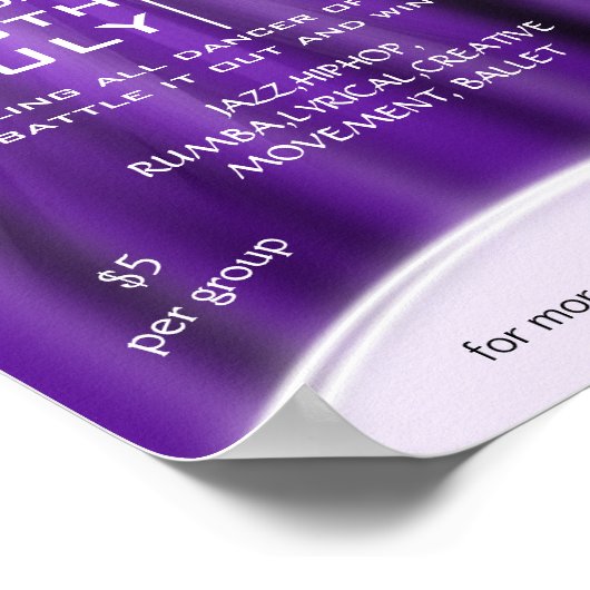 Concours de danse PTA PTO Poster (Coin)