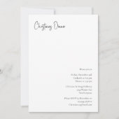 Concours de Noël moderne Invitation du dîner (Devant)