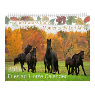 Concours frison de calendrier de cheval
