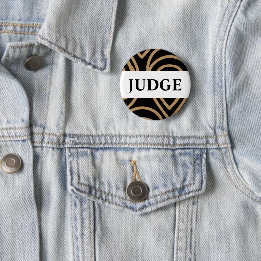 Concours Juge Moderne Noir Badge Or (En situation)